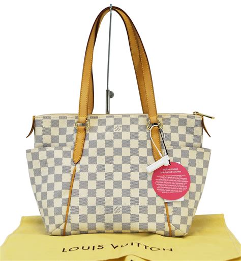 authentic louis vuitton damier azur totally pm|Louis Vuitton damier azur vintage.